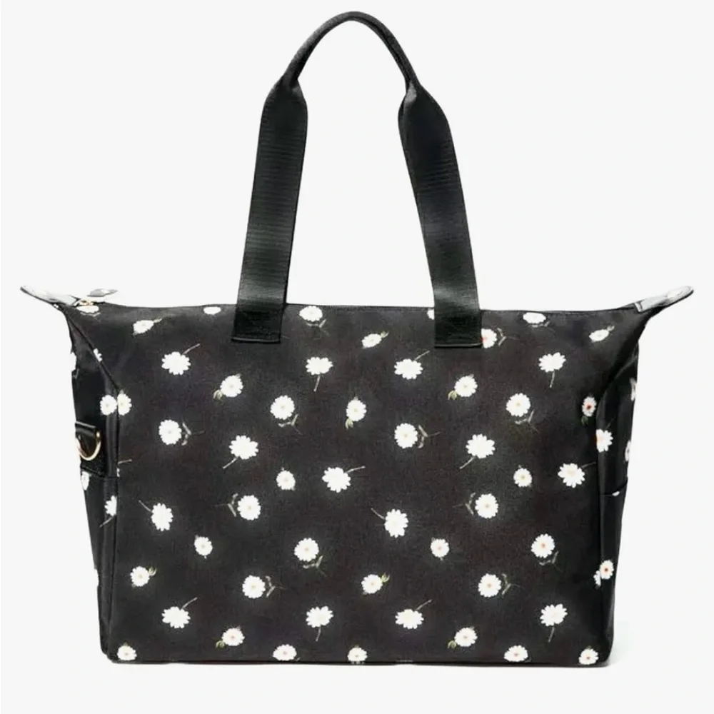 Alice + Olive Duffel Bag black with daisies + bucket hat - Picture 3 of 9
